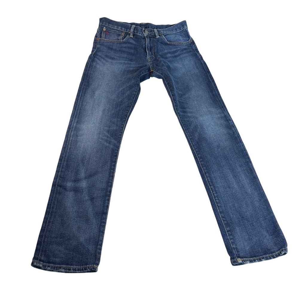 Polo Ralph Lauren Varick Slim Straight Jeans Blue Stretch 31x32 (Measures 31x31)